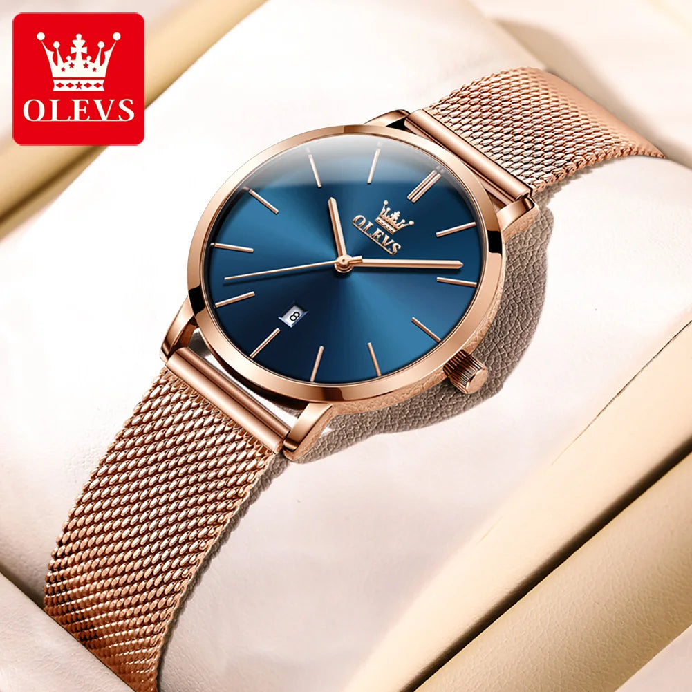 OLEVS Elegant Quartz Wristwatch Set