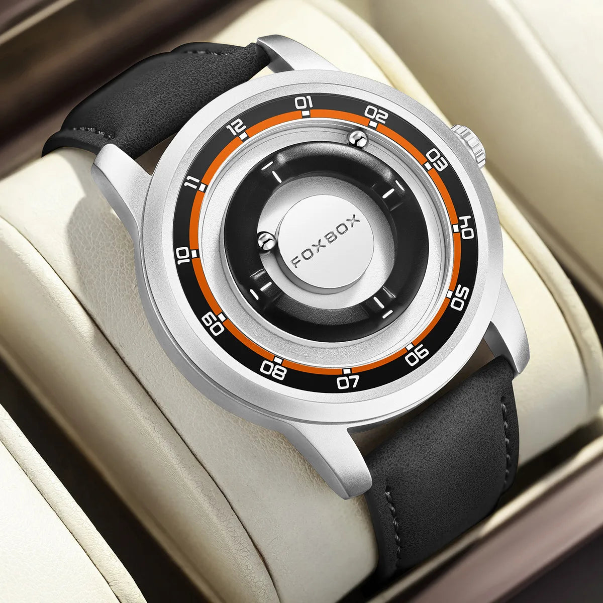 FOXBOX Magnetic Driven Quartz Wristwatch