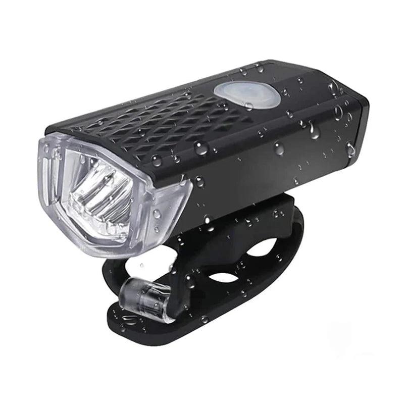 MTB Bike Front Lights USB LED Rechargeable Waterproof Mountain Bike Headlight Bicycle Safety Warning Light Cycling Accessories