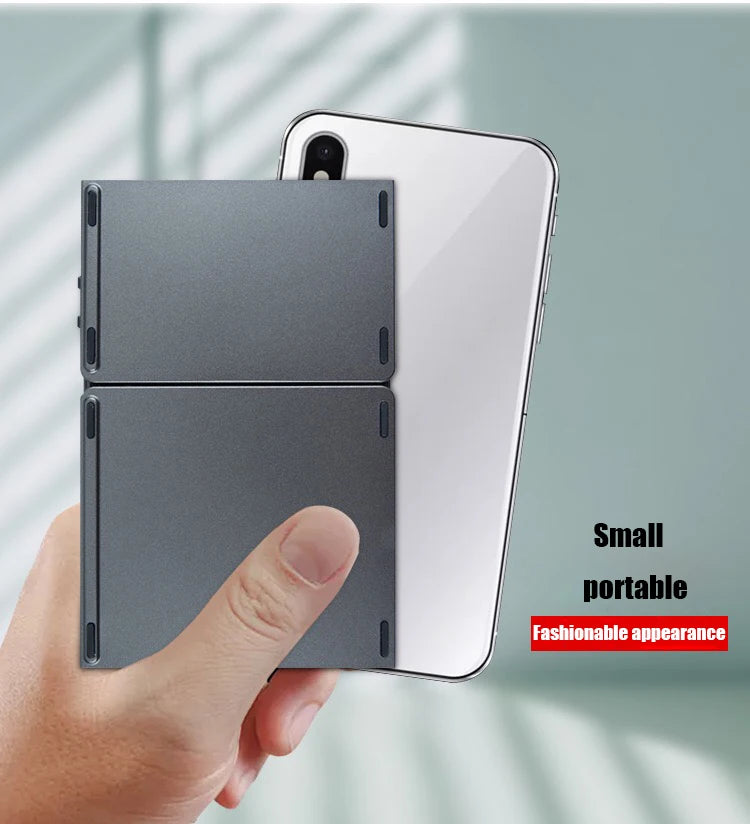 Foldable Wireless Bluetooth Keyboard With Touchpad Folding Keyboard