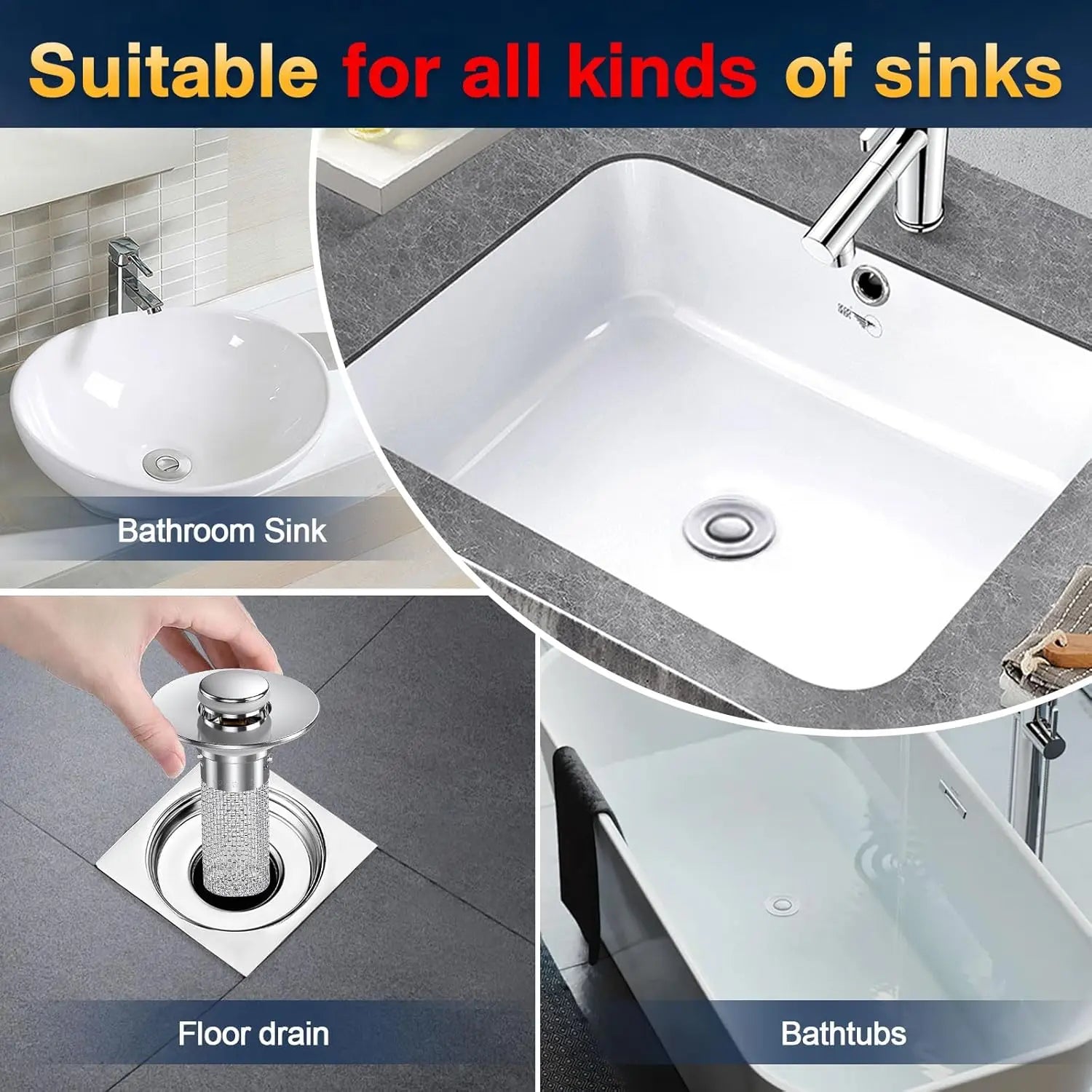 Bathroom Sink Drain Strainer