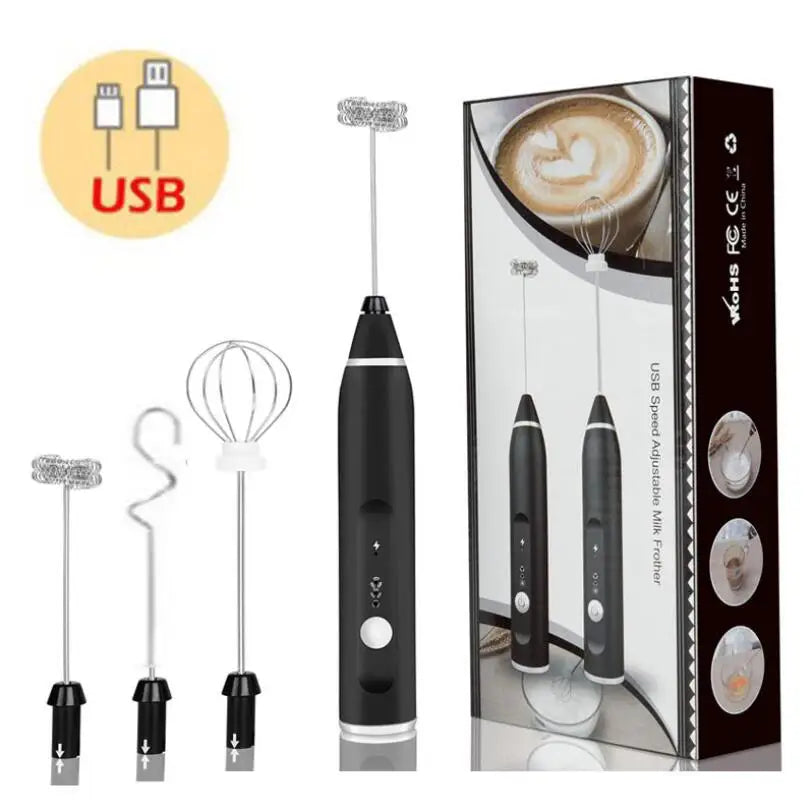 Portable Mini Milk Frothers Wireless Handheld Mixer