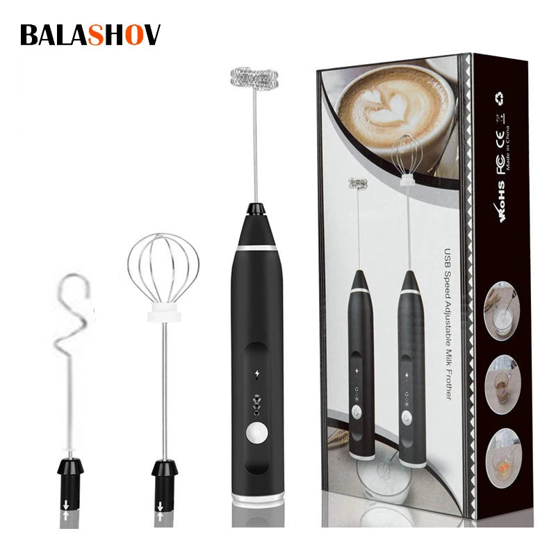 Portable Mini Milk Frothers Wireless Handheld Mixer