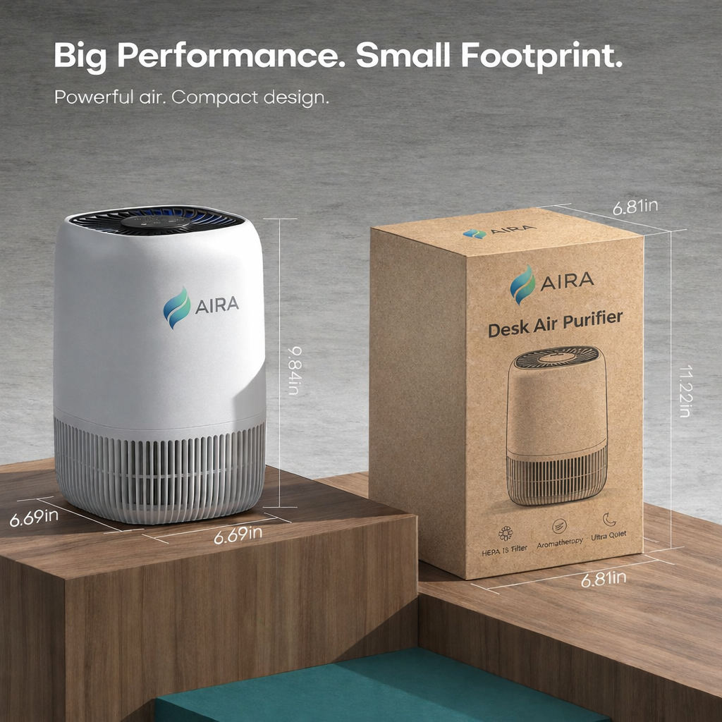 Mini Air Humidifier & Aroma Diffuser