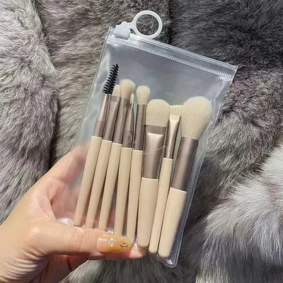 13 Purple Flower Holly Leaf Makeup Brush set