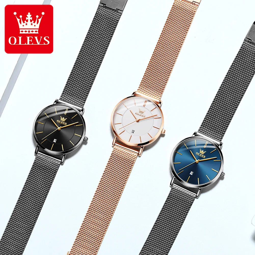 OLEVS Elegant Quartz Wristwatch Set