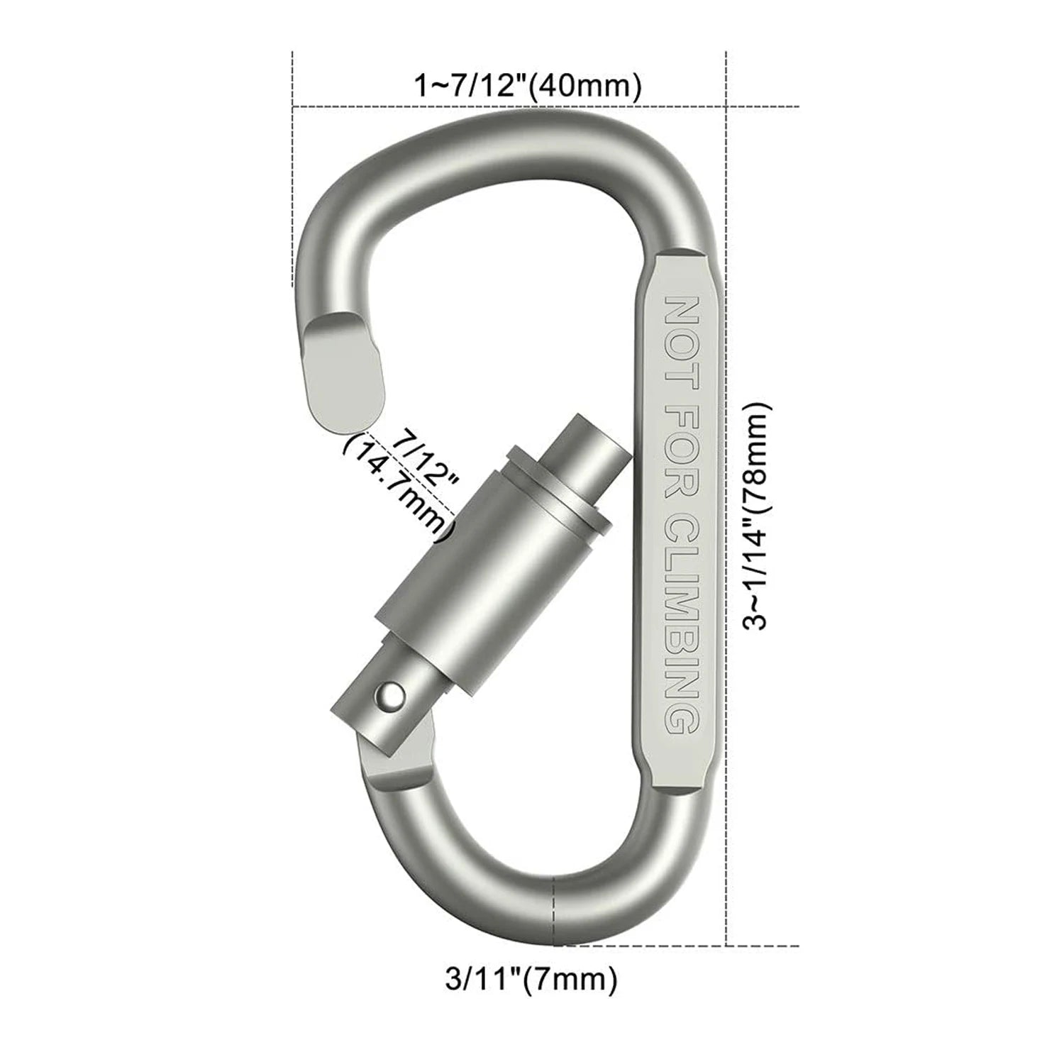 4-6PCS Carabiner Set For Key Camping Survival