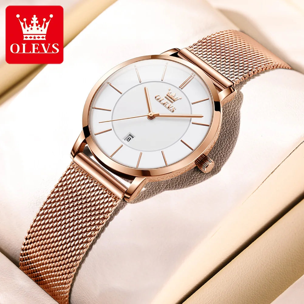 OLEVS Elegant Quartz Wristwatch Set