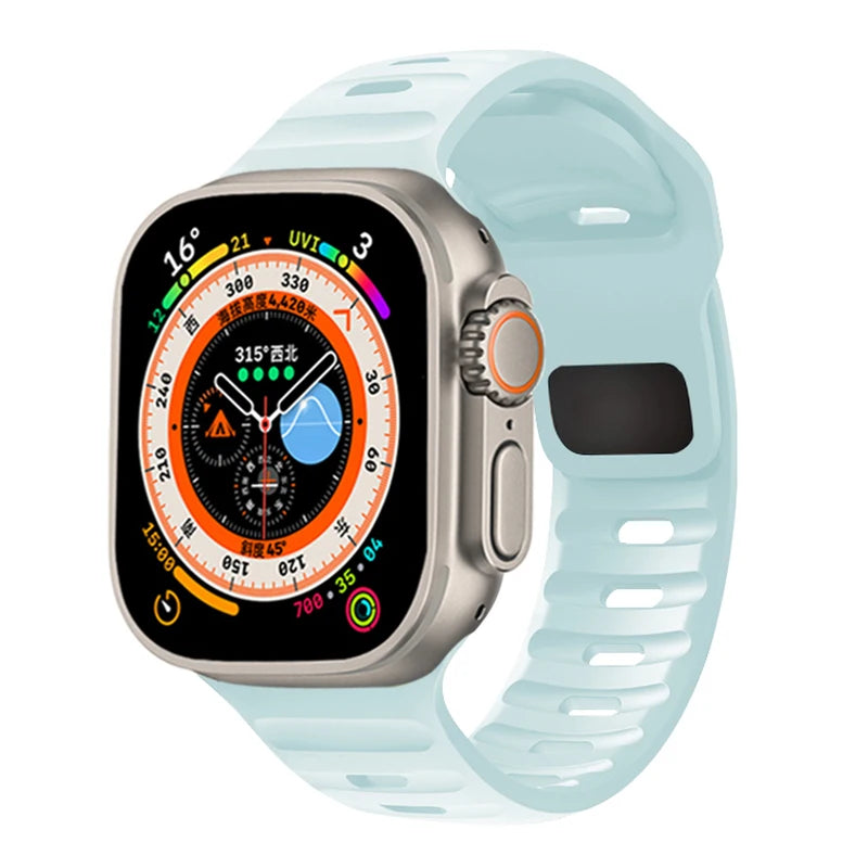Silicone Sport Strap For Apple Watch