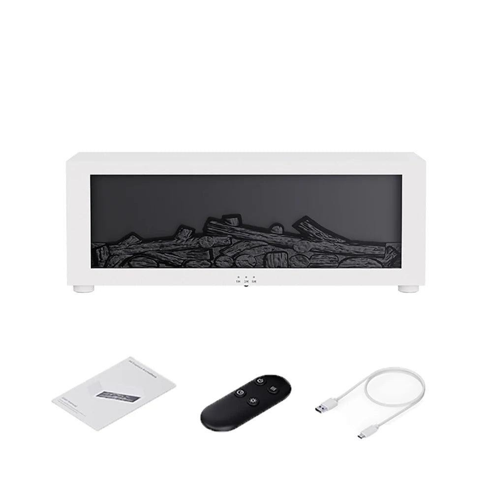 Air Humidifier & Aroma Diffuser with Flame LED Light
