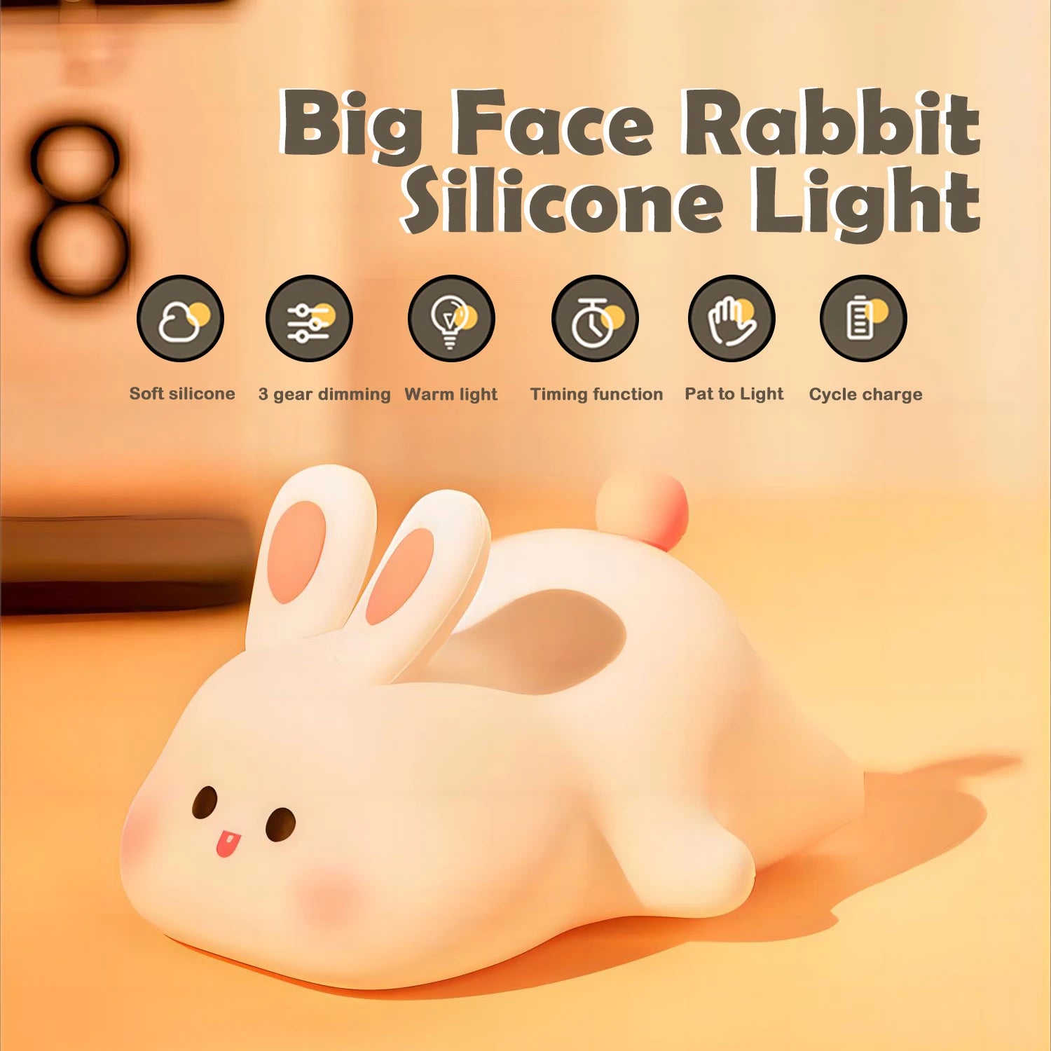 Cute Silicone Squishy Night Lamp